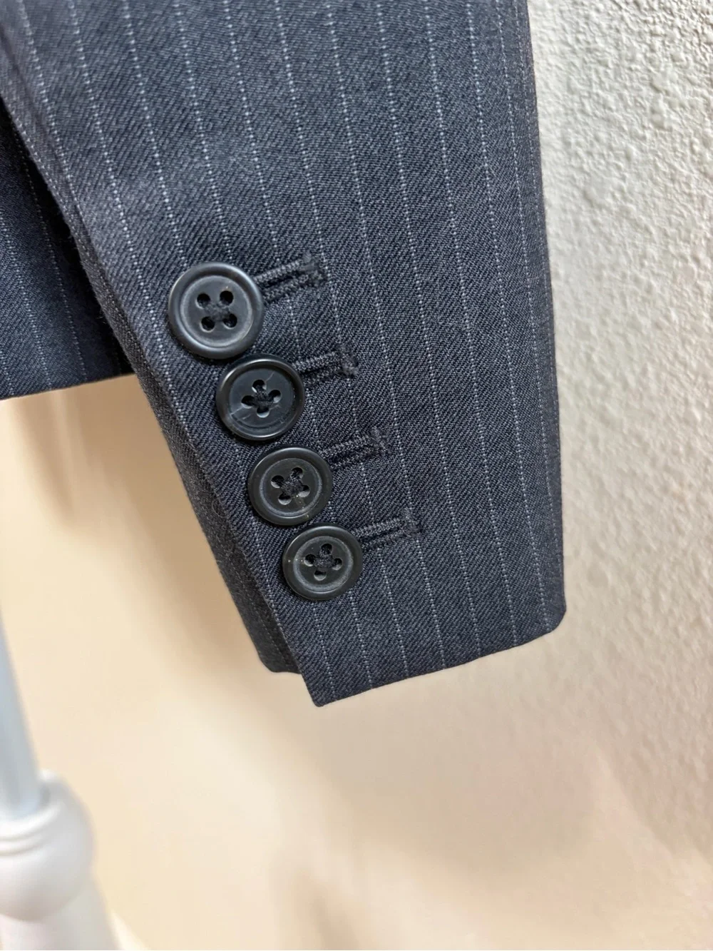 J. Crew Super 120s Audrey Two-Button Blazer in Gray Pinstripe Wool 4